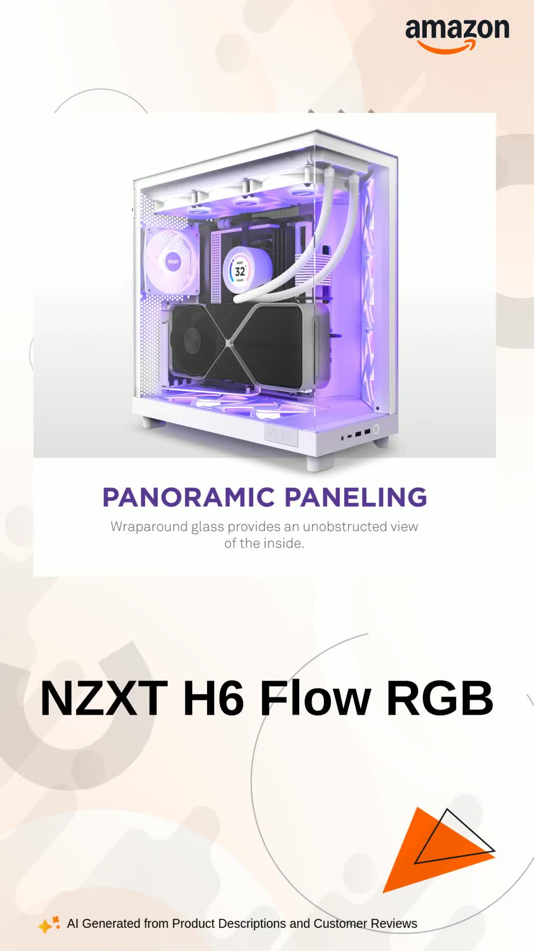 Amazon.in: Buy NZXT H6 Flow RGB | CC-H61FW-R1 | Compact Dual